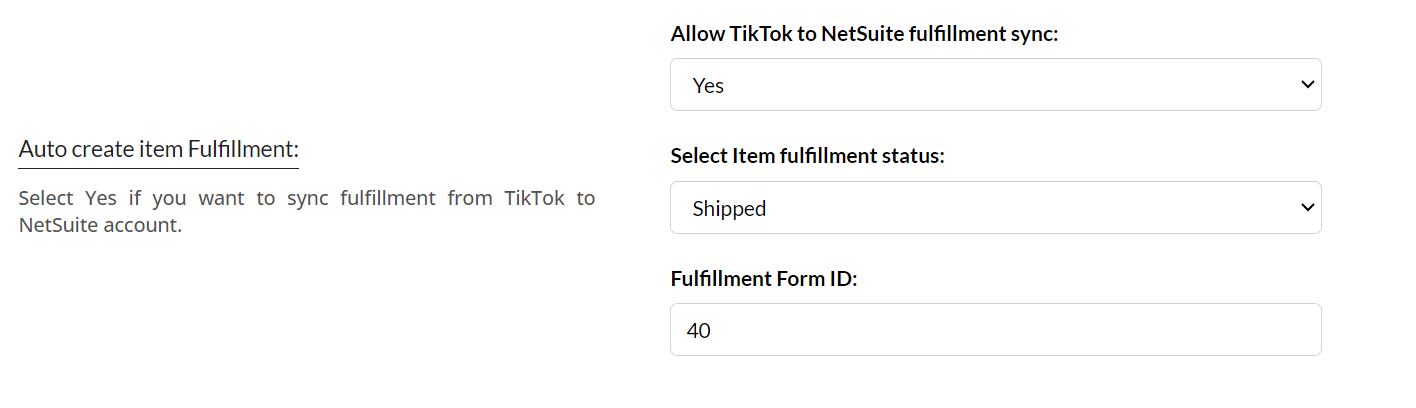 Tiktok to Ns Fulfilment 