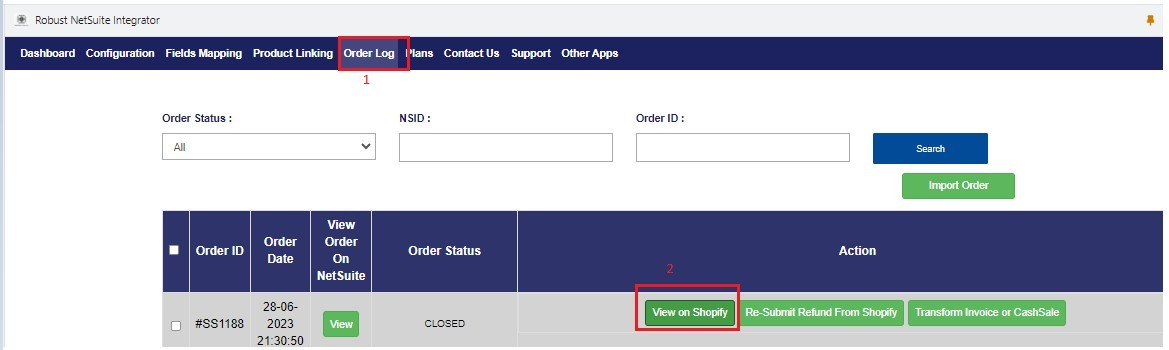 Shopify Order Status 