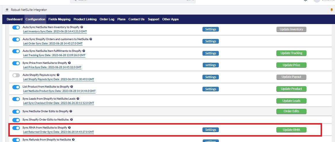 Application Configuration 