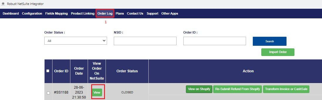 NetSuite Related Steps