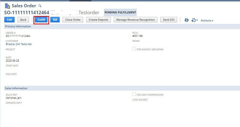 NetSuite Related Steps