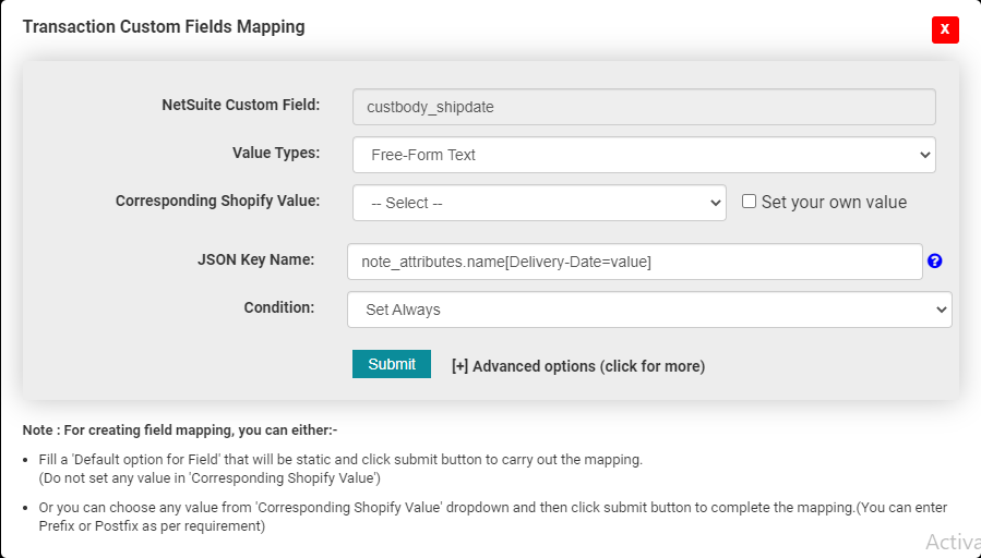 Robust NetSuite Integrator How to do a conditional field mapping and a few use cases of it?