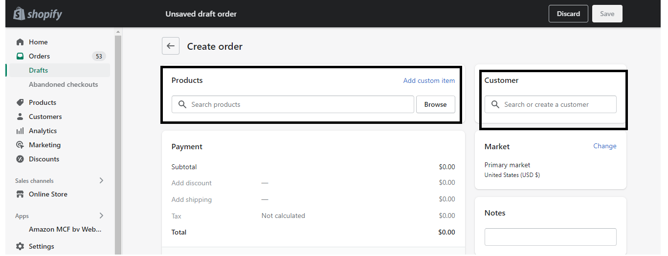 Product linking dashboard