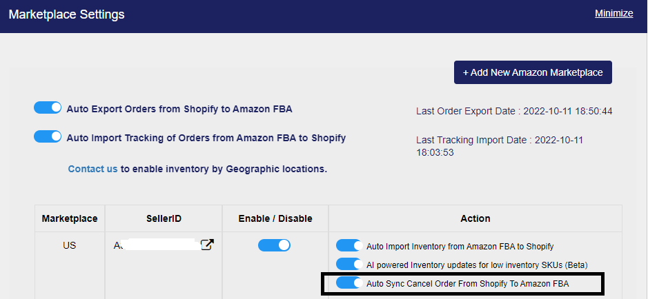 Auto sync cancel order