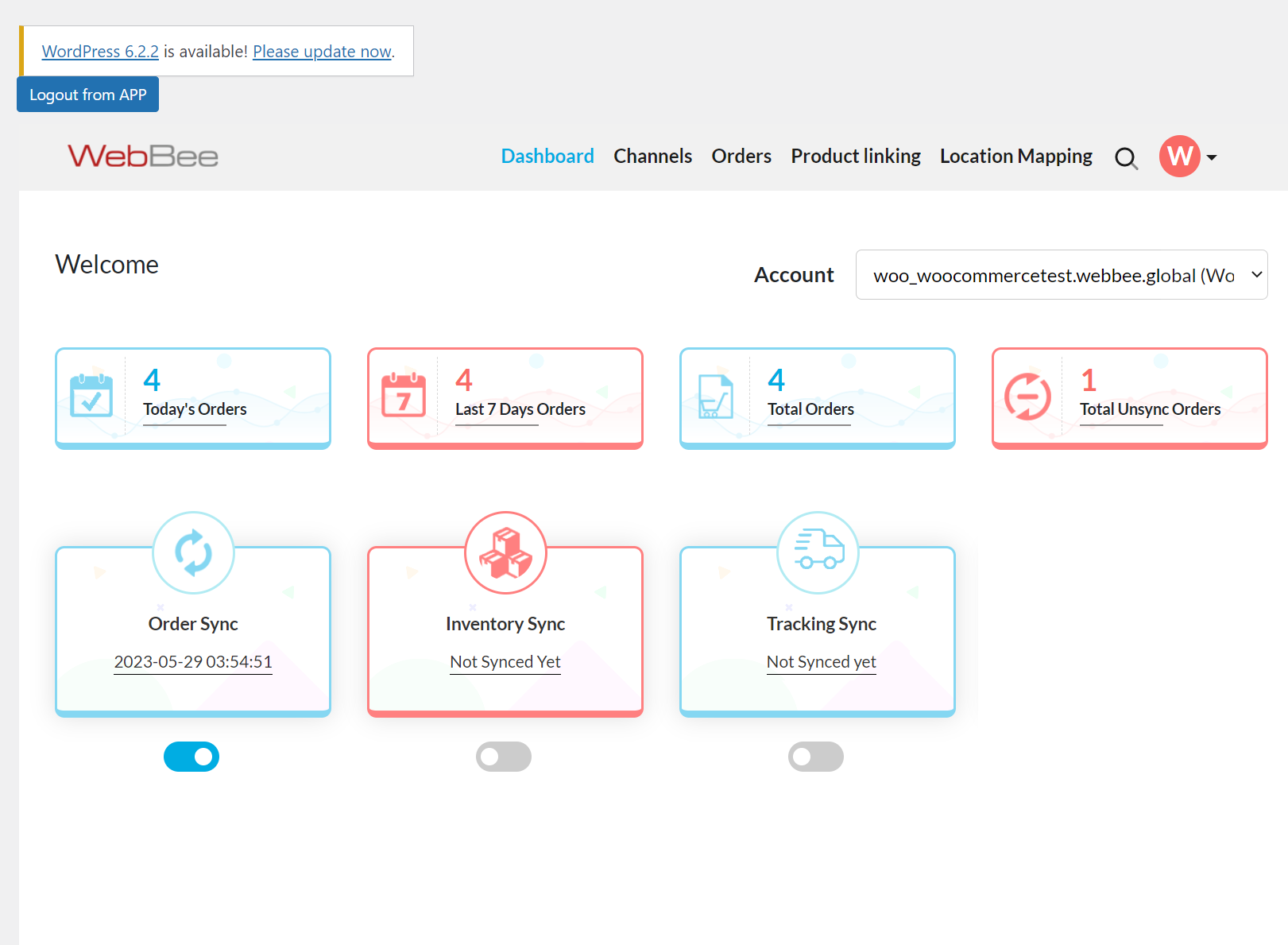 WooCommerce Dashboard